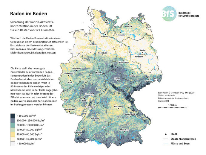 Radon Karte Deutschland 2024
