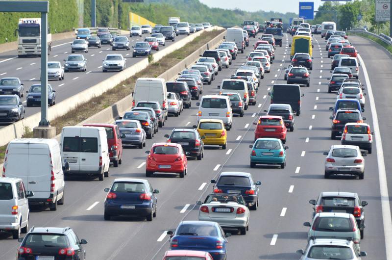 Autos auf der Autobahn