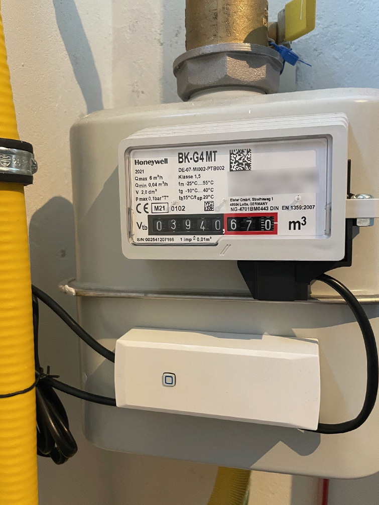 Bild 7: Beispiel einer fertigen  Montage an einem Honeywell BK-G4 MT.