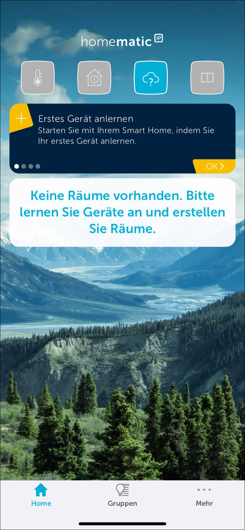 Bild 15: Über den Menüpunkt „Gerät anlernen“ erfolgt die Aktivierung des Anlernvorgangs. Jetzt müssen die Batterien im anzulernenden Gerät aktiviert/eingelegt bzw. die Spannungsversorgung des Geräts hergestellt werden.