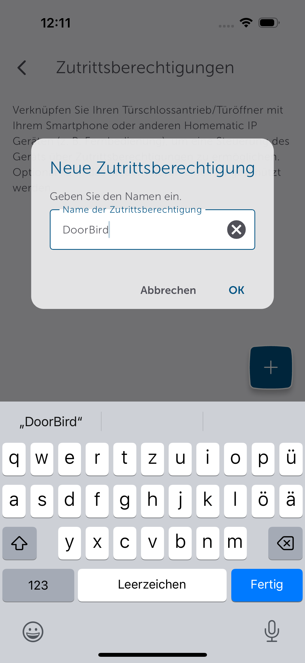 Bild 18: Klicken Sie auf das blaue Plus, vergeben Sie einen Namen und wählen Sie die gewünschten Geräte aus.