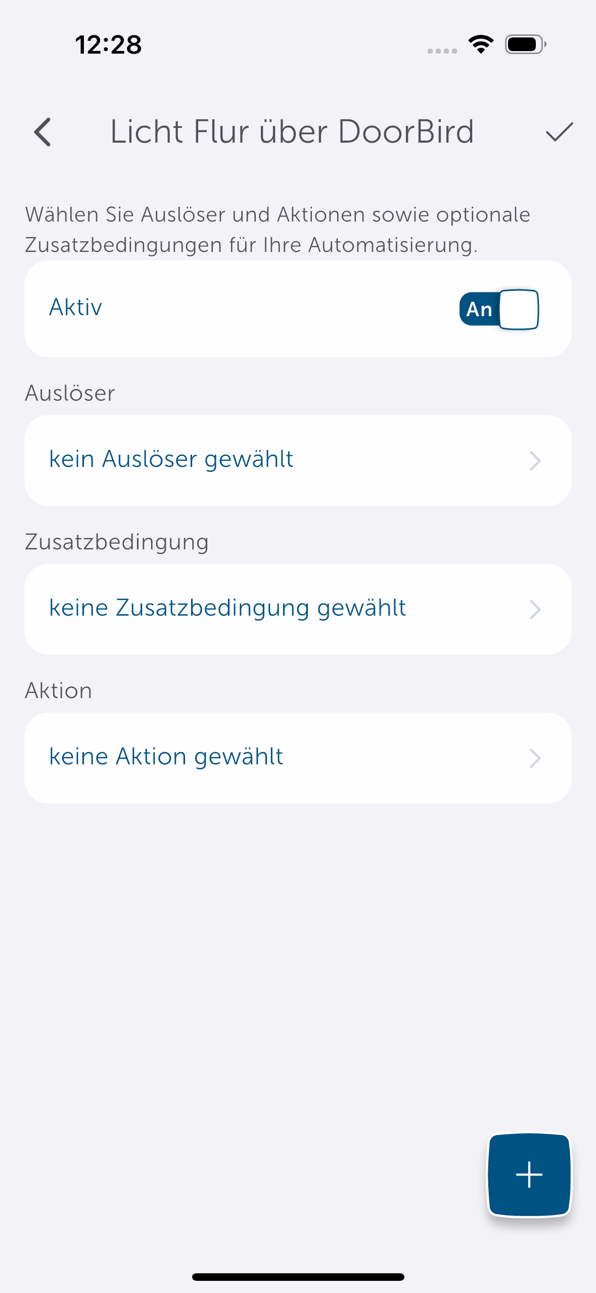 Bild 30: Erstellen Sie erneut eine Automatisierung unter Mehr → Automatisierung.