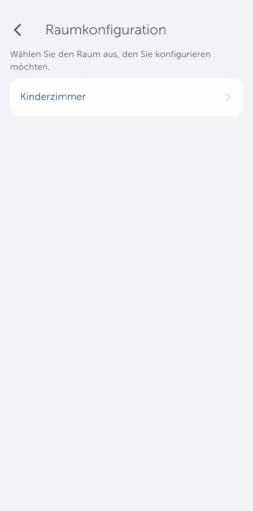 Bild 16: Im nächsten Schritt ist der Raum zu wählen, in dem sich der Schaltaktor und das Wandthermostat befinden.