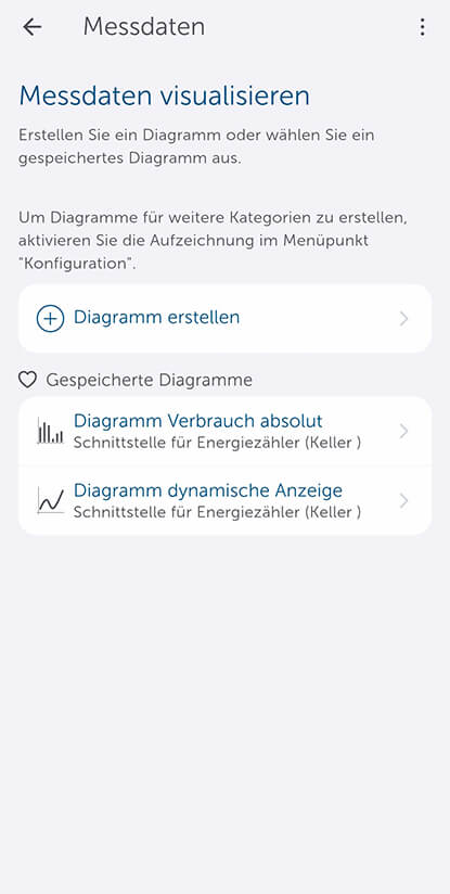 Bild 21: Darstellungsübersicht des Menüpunktes „Messdaten“.