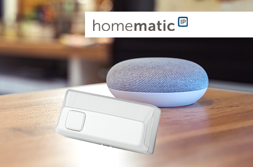 Sprachassistent Google Home Assistant mit Homematic IP Klingeltaster HmIP-DBB als Türgong nutzen